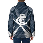 Carlton Blues Australian Football Padded Jacket Powerful Superhero Mascot - Bold Team Colors