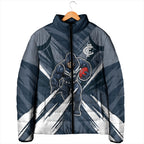 Carlton Blues Australian Football Padded Jacket Powerful Superhero Mascot - Bold Team Colors