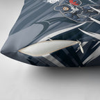 Carlton Blues Australian Football Pillow Cover Powerful Superhero Mascot - Bold Team Colors