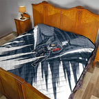 Carlton Blues Australian Football Quilt Powerful Superhero Mascot - Bold Team Colors