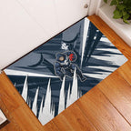 Carlton Blues Australian Football Rubber Doormat Powerful Superhero Mascot - Bold Team Colors