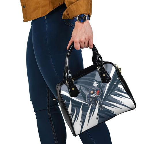 Carlton Blues Australian Football Shoulder Handbag Powerful Superhero Mascot - Bold Team Colors