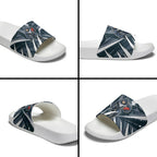 Carlton Blues Australian Football Slide Sandals Powerful Superhero Mascot - Bold Team Colors