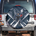 Carlton Blues Australian Football Spare Tire Cover Powerful Superhero Mascot - Bold Team Colors