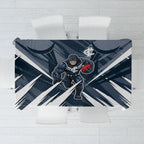 Carlton Blues Australian Football Tablecloth Powerful Superhero Mascot - Bold Team Colors
