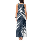 Carlton Blues Australian Football Tank Maxi Dress Powerful Superhero Mascot - Bold Team Colors