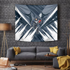 Carlton Blues Australian Football Tapestry Powerful Superhero Mascot - Bold Team Colors