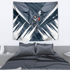 Carlton Blues Australian Football Tapestry Powerful Superhero Mascot - Bold Team Colors