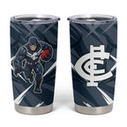 Carlton Blues Australian Football Tumbler Cup Powerful Superhero Mascot - Bold Team Colors