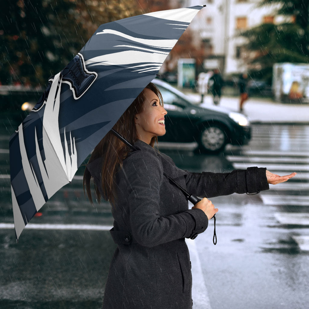 Carlton Blues Australian Football Umbrella Powerful Superhero Mascot - Bold Team Colors
