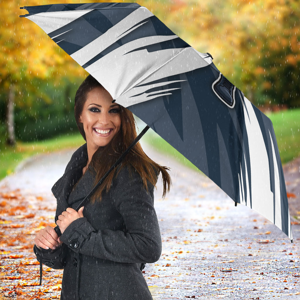 Carlton Blues Australian Football Umbrella Powerful Superhero Mascot - Bold Team Colors