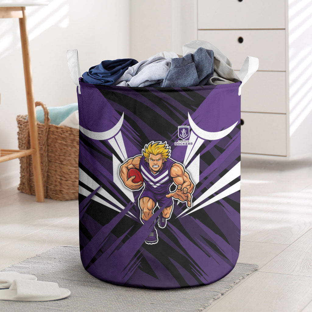 Fremantle Dockers Australian Football Laundry Basket Athletic Hero Mascot - Bold Team Colors