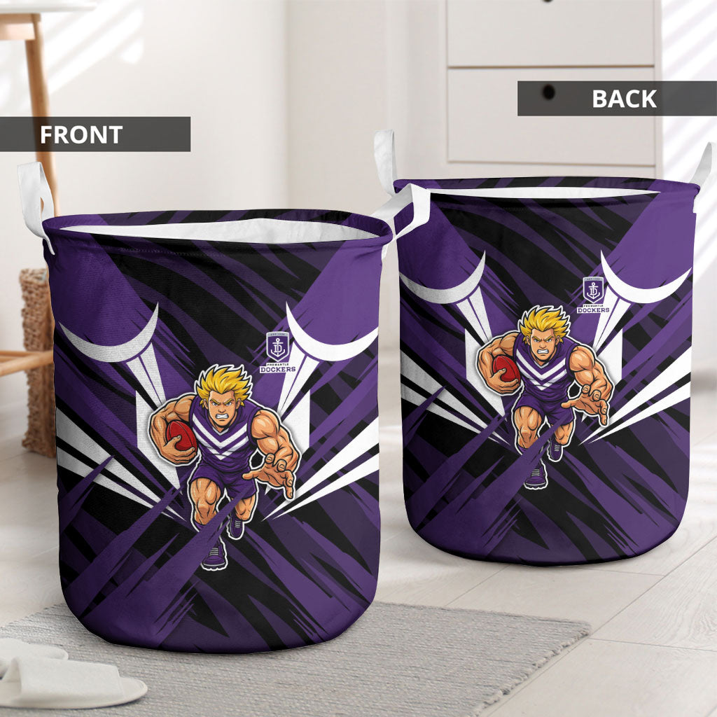 Fremantle Dockers Australian Football Laundry Basket Athletic Hero Mascot - Bold Team Colors
