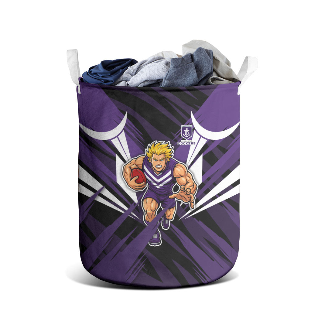 Fremantle Dockers Australian Football Laundry Basket Athletic Hero Mascot - Bold Team Colors