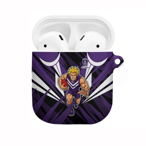Fremantle Dockers Australian Football AirPods Case Athletic Hero Mascot - Bold Team Colors