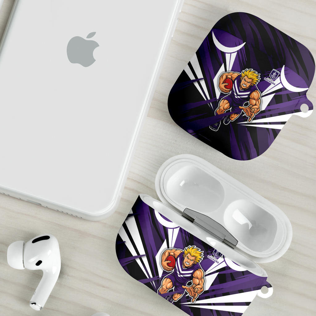 Fremantle Dockers Australian Football AirPods Case Athletic Hero Mascot - Bold Team Colors