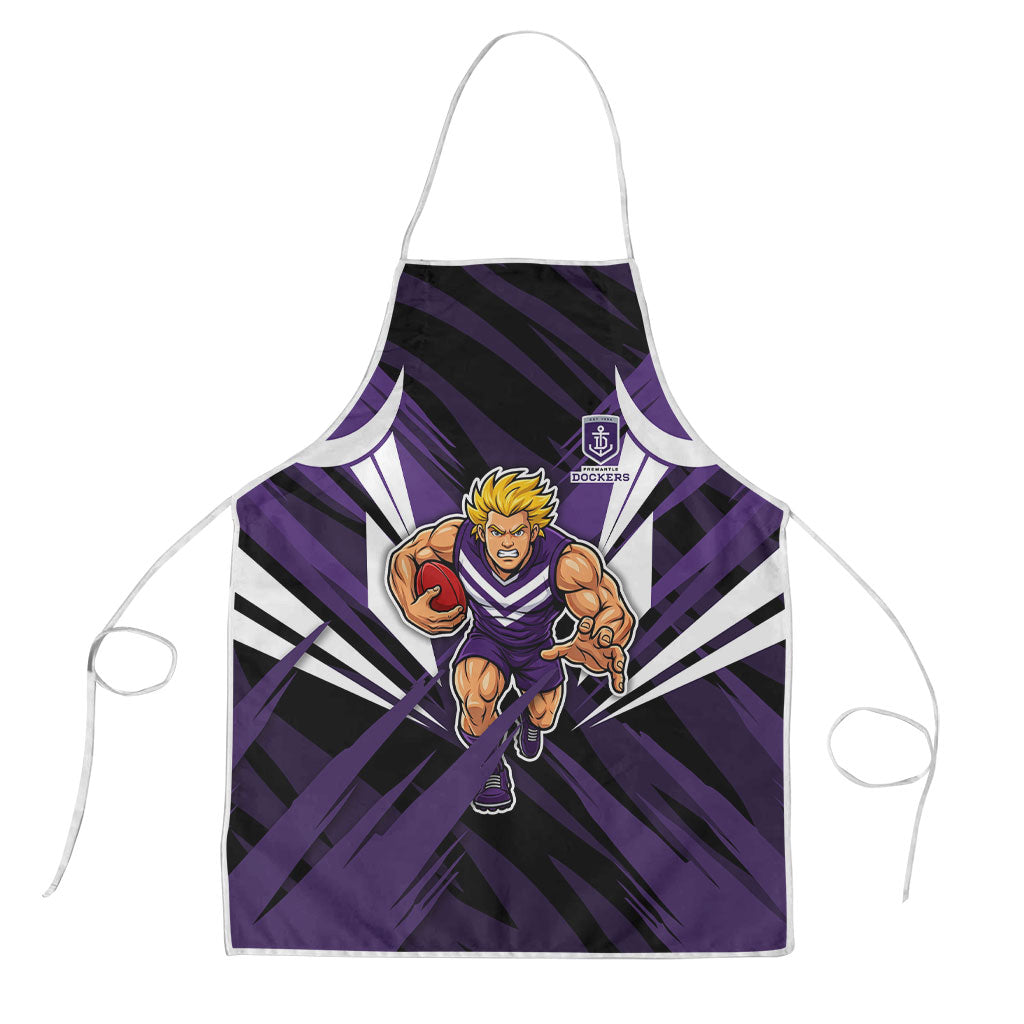 Fremantle Dockers Australian Football Apron Athletic Hero Mascot - Bold Team Colors