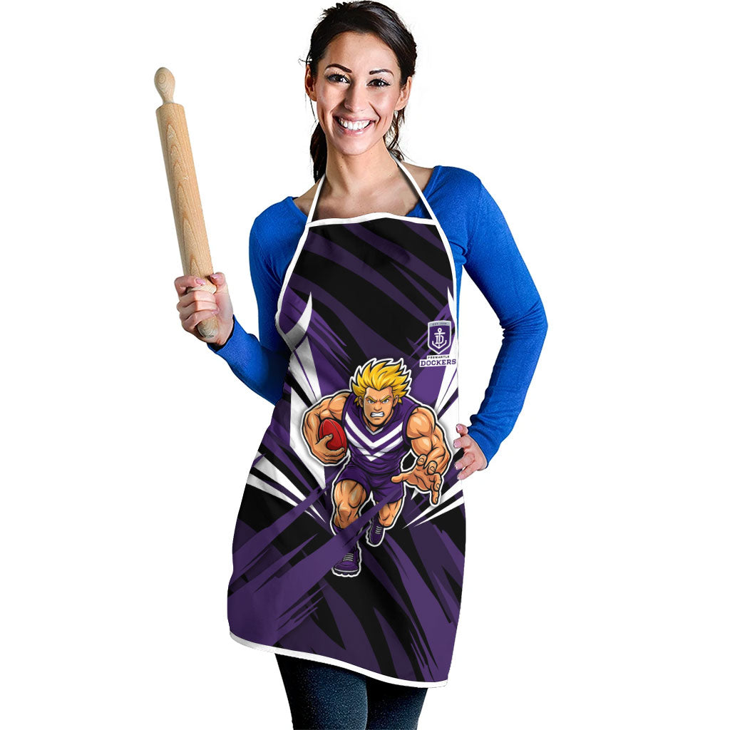 Fremantle Dockers Australian Football Apron Athletic Hero Mascot - Bold Team Colors