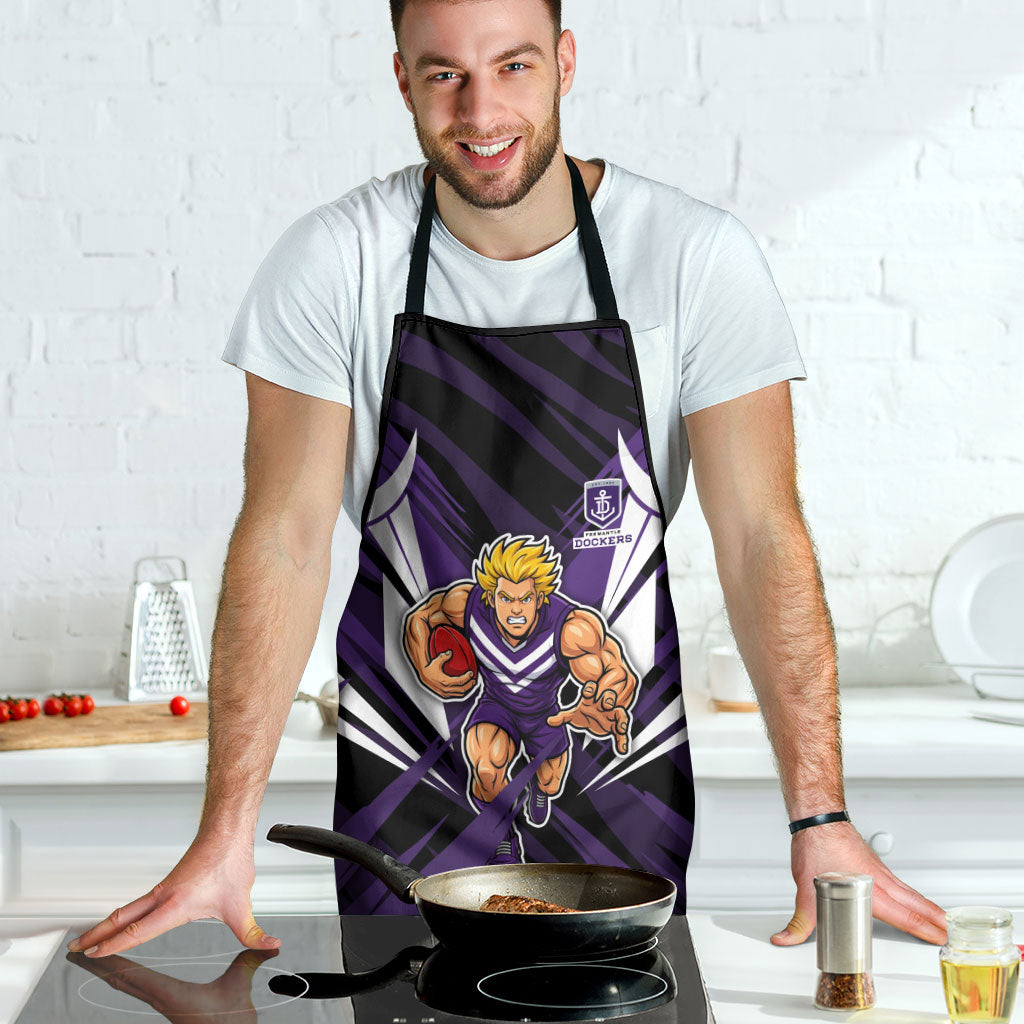 Fremantle Dockers Australian Football Apron Athletic Hero Mascot - Bold Team Colors