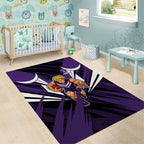 Fremantle Dockers Australian Football Area Rug Athletic Hero Mascot - Bold Team Colors