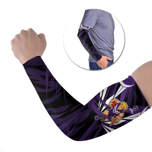 Fremantle Dockers Australian Football Arm Sleeves Athletic Hero Mascot - Bold Team Colors