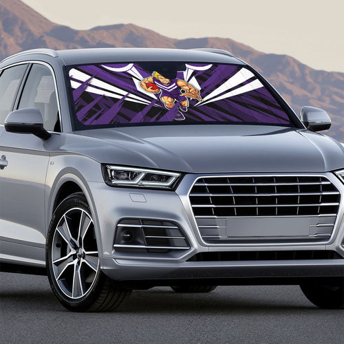 Fremantle Dockers Australian Football Auto Sun Shade Athletic Hero Mascot - Bold Team Colors