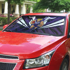 Fremantle Dockers Australian Football Auto Sun Shade Athletic Hero Mascot - Bold Team Colors