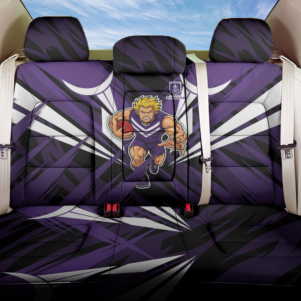Fremantle Dockers Australian Football Back Car Seat Cover Athletic Hero Mascot - Bold Team Colors
