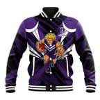 Fremantle Dockers Australian Football Baseball Jacket Athletic Hero Mascot - Bold Team Colors
