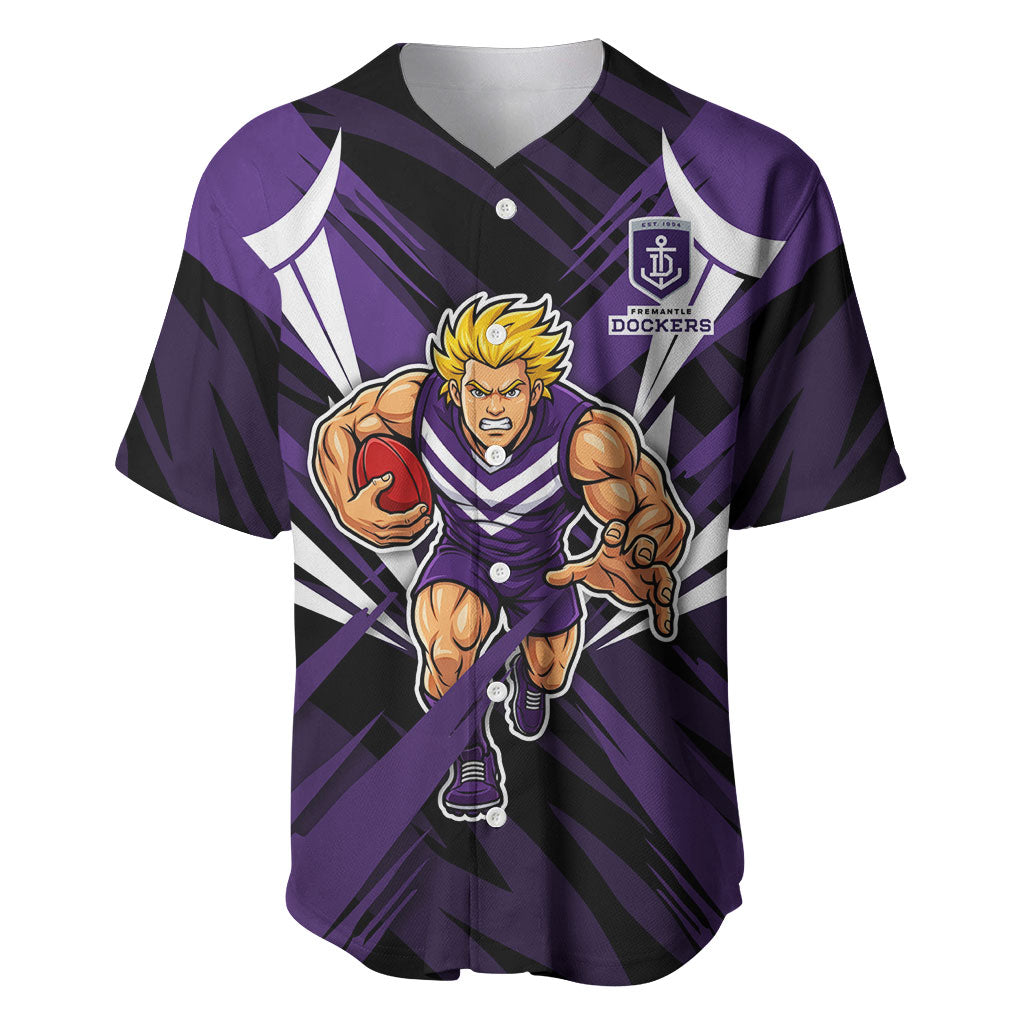 Fremantle Dockers Australian Football Baseball Jersey Athletic Hero Mascot - Bold Team Colors