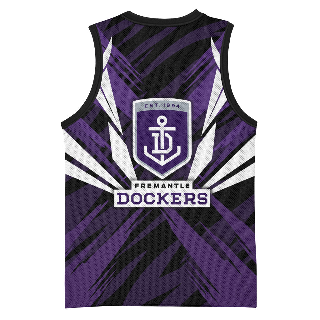 Fremantle Dockers Australian Football Basketball Jersey Athletic Hero Mascot - Bold Team Colors