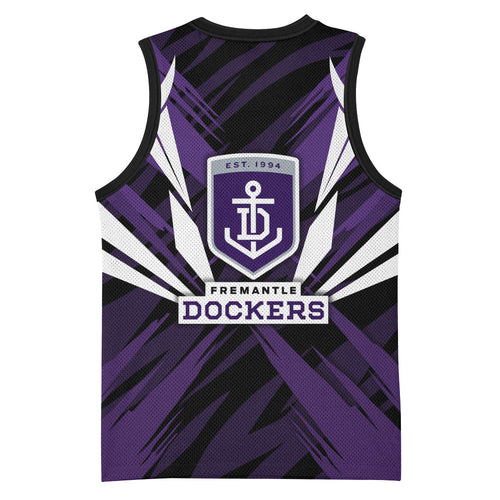 Fremantle Dockers Australian Football Basketball Jersey Athletic Hero Mascot - Bold Team Colors