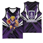 Fremantle Dockers Australian Football Basketball Jersey Athletic Hero Mascot - Bold Team Colors