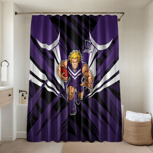 Fremantle Dockers Australian Football Bathroom Set Athletic Hero Mascot - Bold Team Colors
