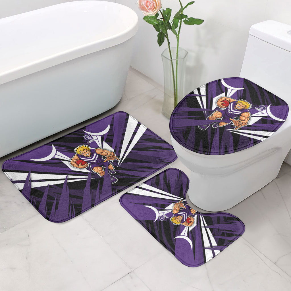 Fremantle Dockers Australian Football Bathroom Set Athletic Hero Mascot - Bold Team Colors