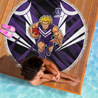 Fremantle Dockers Australian Football Beach Blanket Athletic Hero Mascot - Bold Team Colors