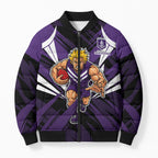 Fremantle Dockers Australian Football Bomber Puffer Jacket Athletic Hero Mascot - Bold Team Colors