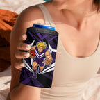 Fremantle Dockers Australian Football 4 in 1 Can Cooler Tumbler Athletic Hero Mascot - Bold Team Colors