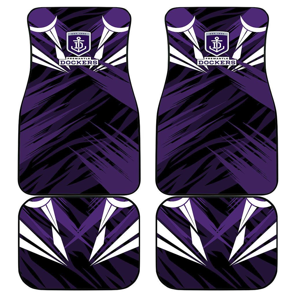 Fremantle Dockers Australian Football Car Mats Athletic Hero Mascot - Bold Team Colors