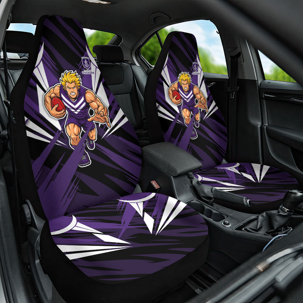 Fremantle Dockers Australian Football Car Seat Cover Athletic Hero Mascot - Bold Team Colors