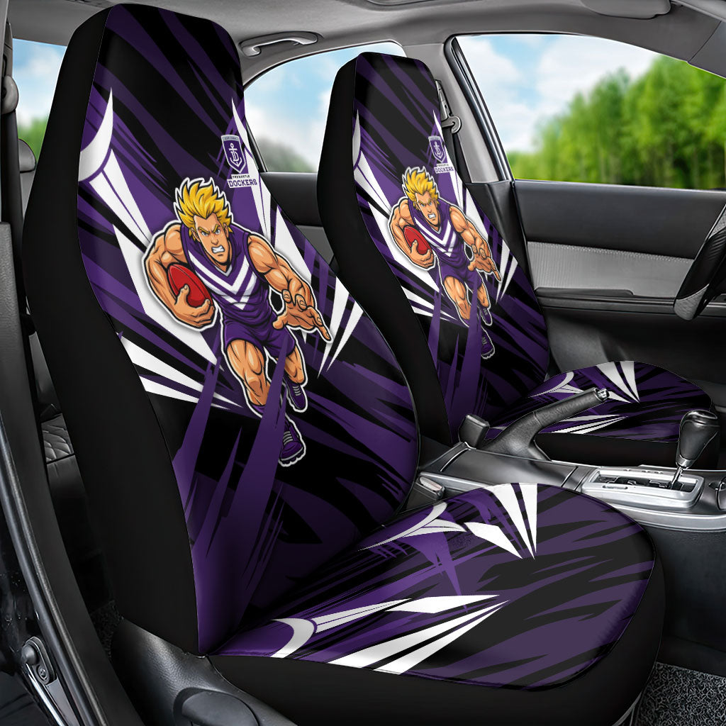 Fremantle Dockers Australian Football Car Seat Cover Athletic Hero Mascot - Bold Team Colors