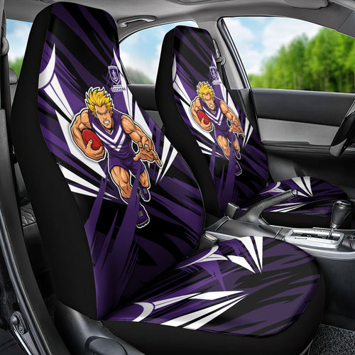 Fremantle Dockers Australian Football Car Seat Cover Athletic Hero Mascot - Bold Team Colors