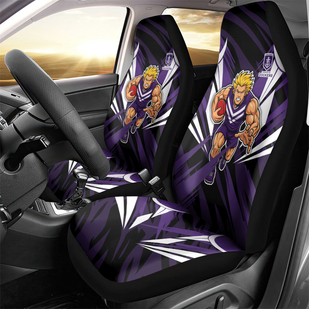 Fremantle Dockers Australian Football Car Seat Cover Athletic Hero Mascot - Bold Team Colors