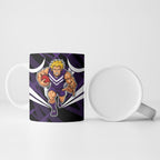 Fremantle Dockers Australian Football Ceramic Mug Athletic Hero Mascot - Bold Team Colors