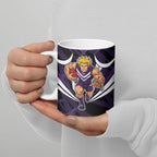 Fremantle Dockers Australian Football Ceramic Mug Athletic Hero Mascot - Bold Team Colors