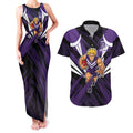 Fremantle Dockers Australian Football Couples Matching Tank Maxi Dress and Hawaiian Shirt Athletic Hero Mascot - Bold Team Colors