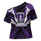 Fremantle Dockers Australian Football Cross Shoulder Shirt Athletic Hero Mascot - Bold Team Colors