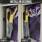 Fremantle Dockers Australian Football Door Cover Athletic Hero Mascot - Bold Team Colors