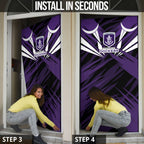 Fremantle Dockers Australian Football Door Cover Athletic Hero Mascot - Bold Team Colors