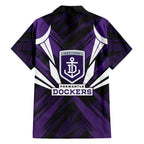 Fremantle Dockers Australian Football Family Matching Summer Maxi Dress and Hawaiian Shirt Athletic Hero Mascot - Bold Team Colors